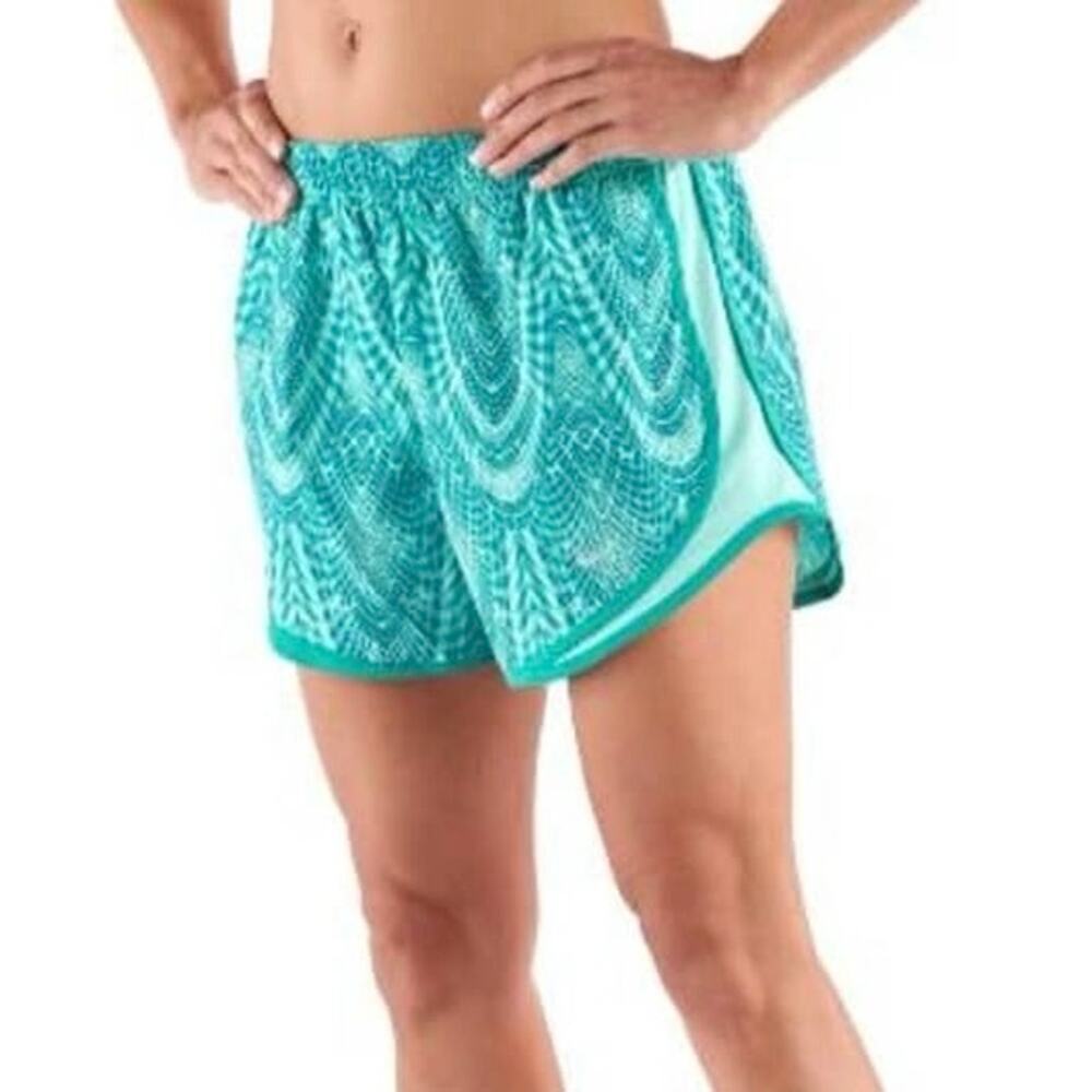 NIKE Dri-fit Teal‎ Women’s Shorts Fully Lined Drawstring Waist Size Medium